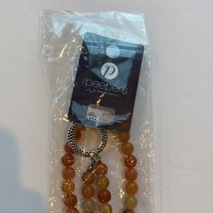 Unopened nwt peepers glasses holder beaded necklace